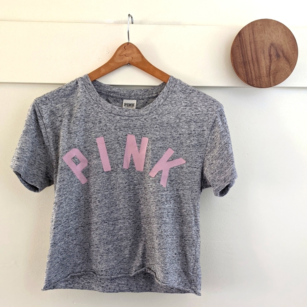 PINK Crop Top Tee sz XS